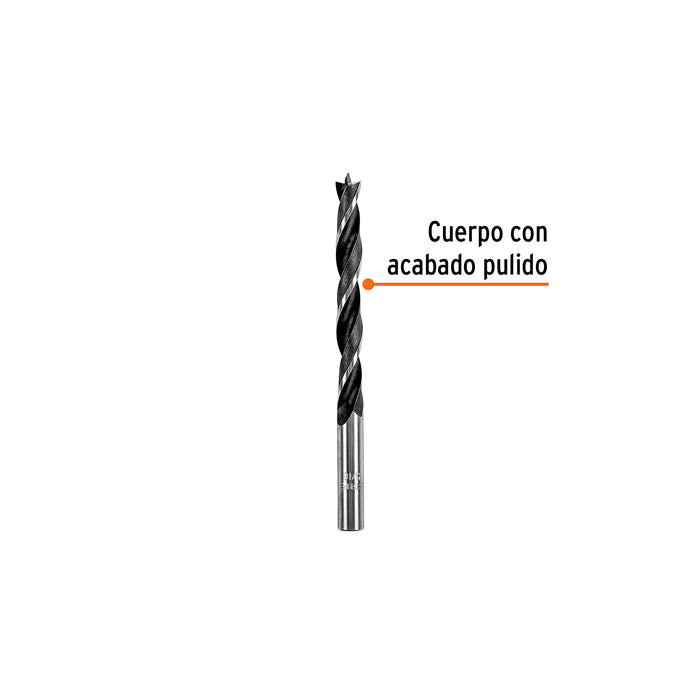 Broca con punta centradora para madera 5/16', Truper Código: 101693