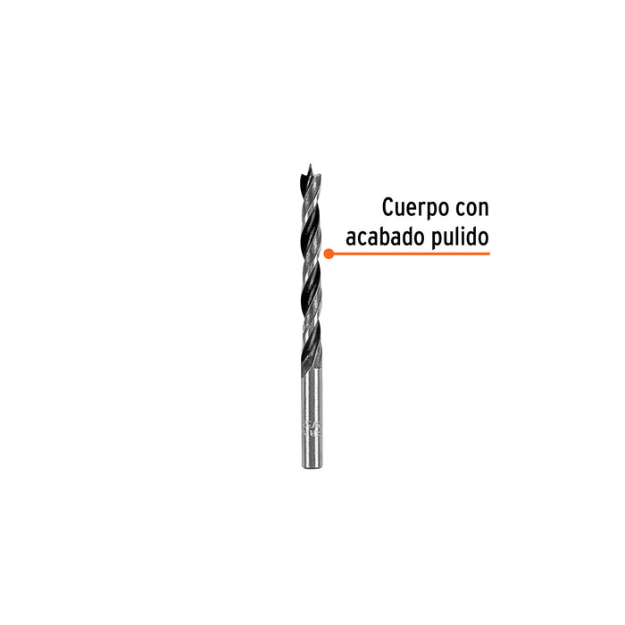 Broca con punta centradora para madera 9/32', Truper Código: 101692