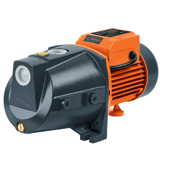 Bomba eléctrica tipo jet para agua, hierro, 1/2 HP, Truper Código: 12407