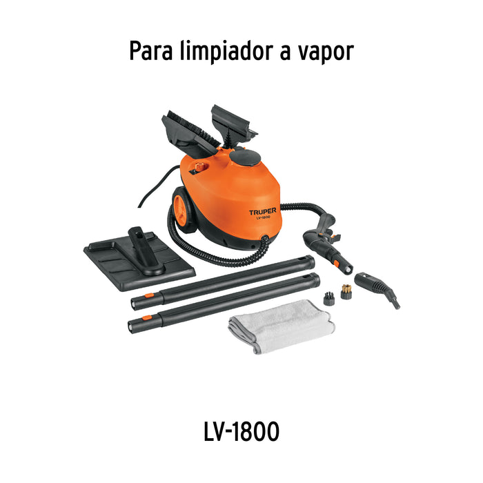 Limpiador a vapor, 1800W, Truper 103206 LV-1800