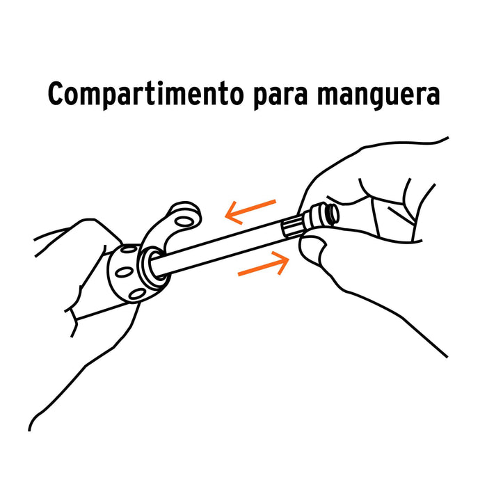 Mini bomba manual para bicicleta, 60 PSI, Truper 13790 BOM-MI