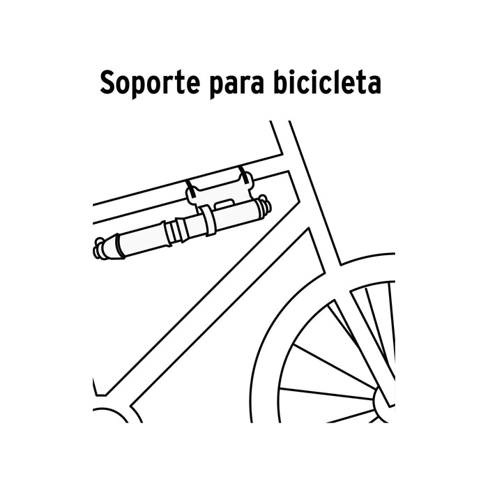 Mini bomba manual para bicicleta, abatible, 75 PSI, Truper 11997 BOM-MI-X
