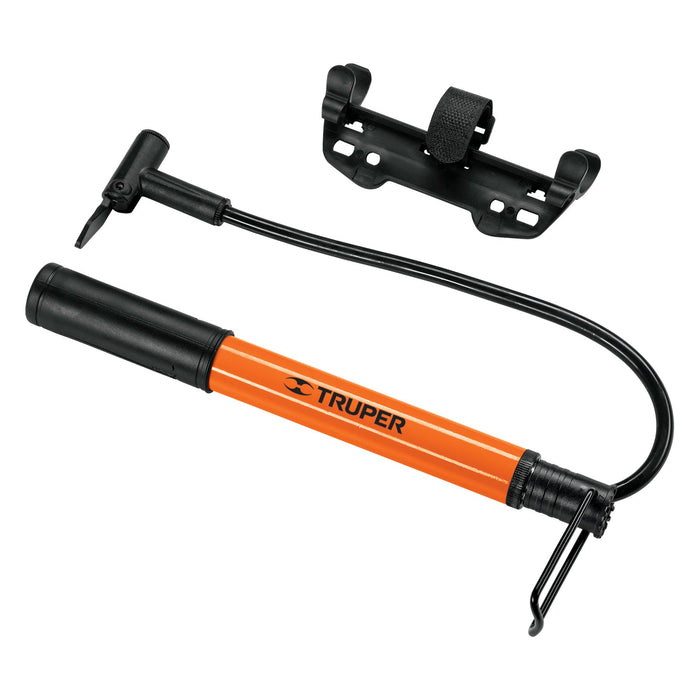 Mini bomba manual para bicicleta, 60 PSI, Truper 13790 BOM-MI