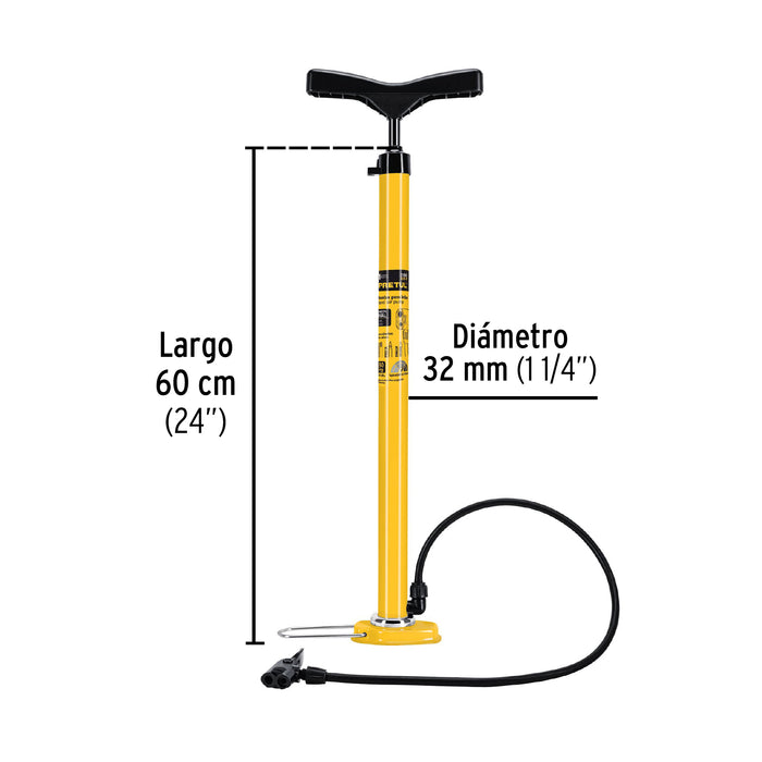 Bomba manual para inflar, 80 PSI, Pretul 21690 BOM-P