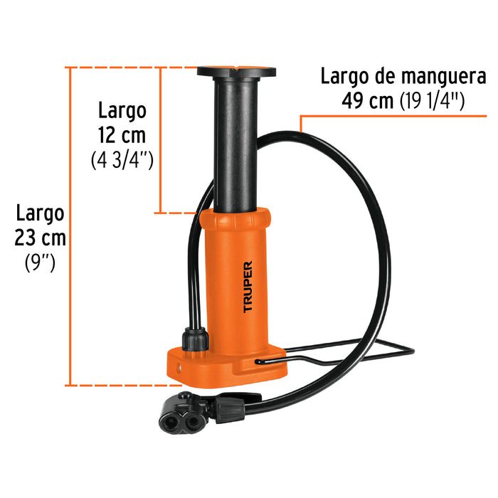 Bomba de pedal 60 PSI, Truper 101667 BOPE-60