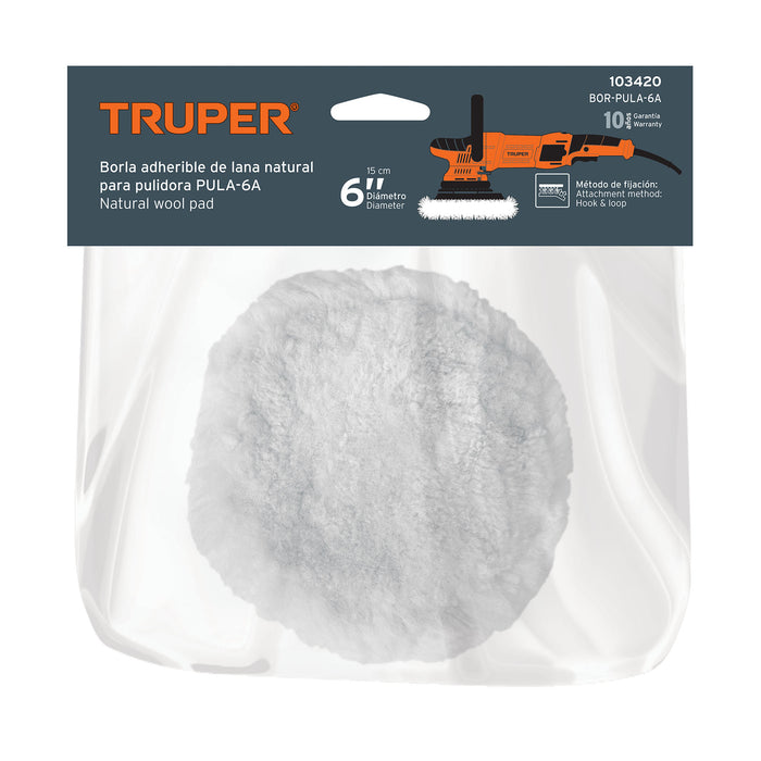Borla de lana 6' para PULA-6A, Truper 103420 BOR-PULA-6A