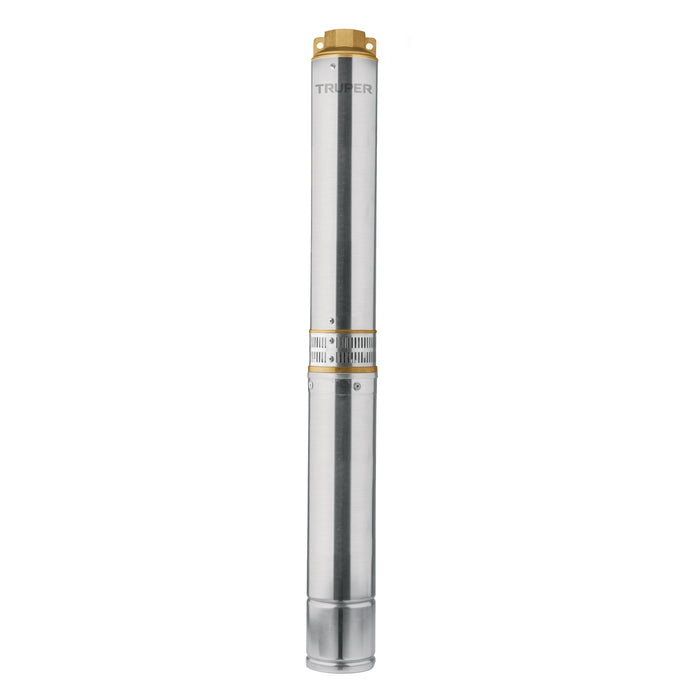 Bomba sumergible, tipo bala, 1-1/2 HP, agua limpia, Truper Código: 12626