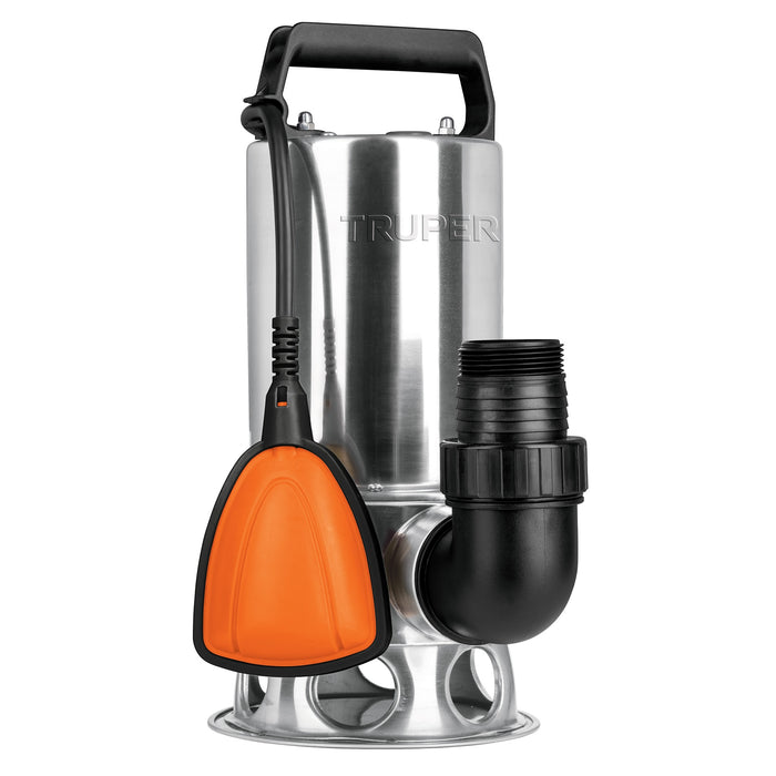 Bomba sumergible acero inoxidable, agua sucia, 1HP, Truper 12607 BOS-1SM