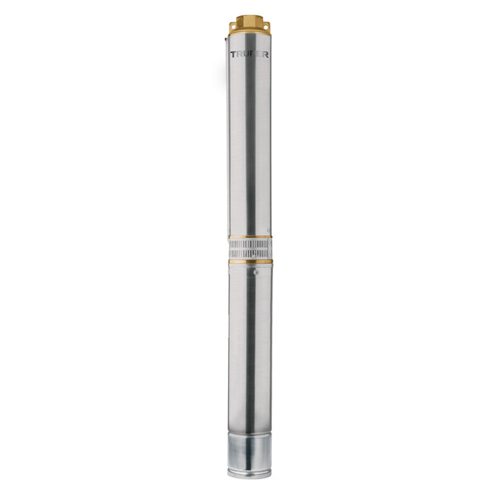 Bomba sumergible, tipo bala, 2 HP, agua limpia, Truper 12627 BOS-2LM