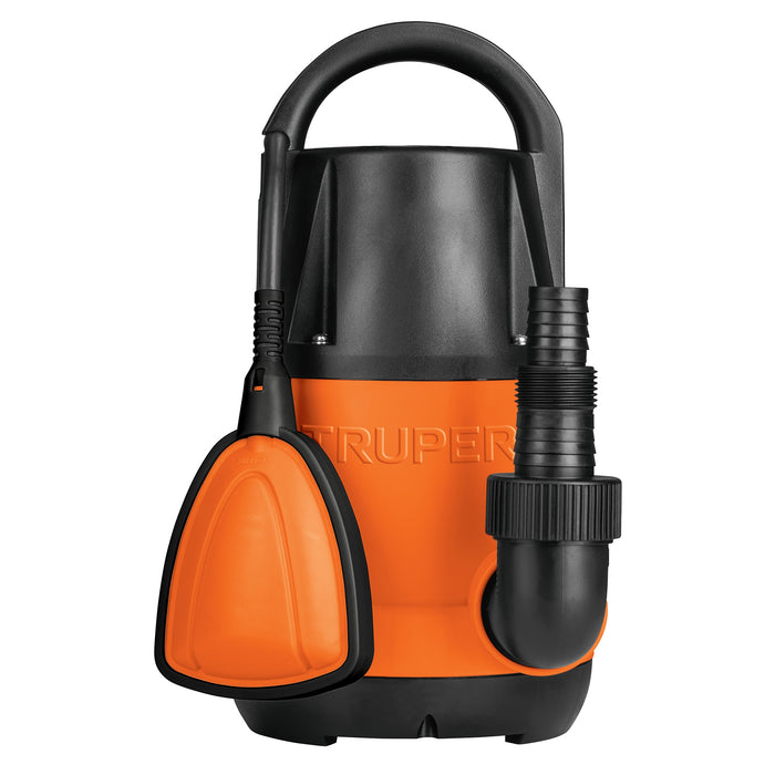 Bomba sumergible plástica, 3/4 HP para agua limpia, Truper Código: 12600