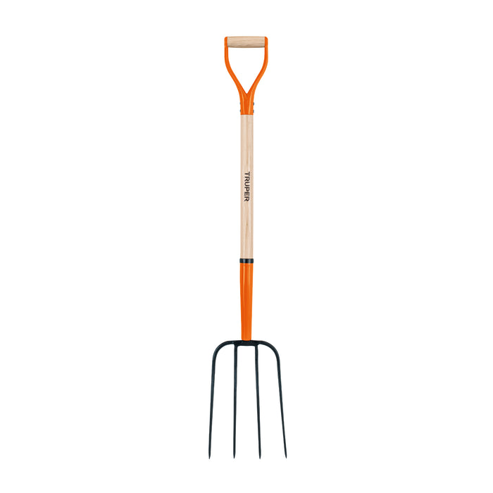 Bieldo para paja, 4 dientes, mgo 34', puño 'Y', Truper 11012 BPJ-4C