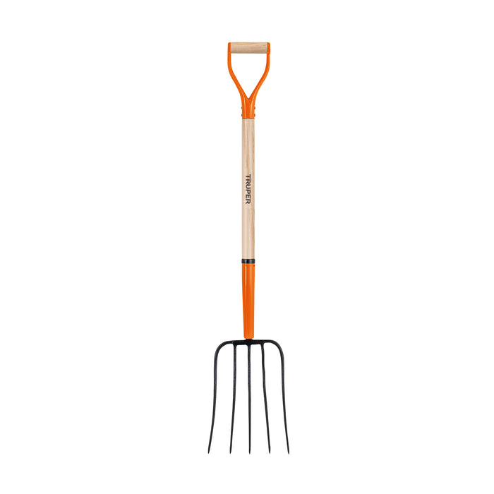 Bieldo para paja, 5 dientes, mgo 34', puño 'Y', Truper 11015 BPJ-5C
