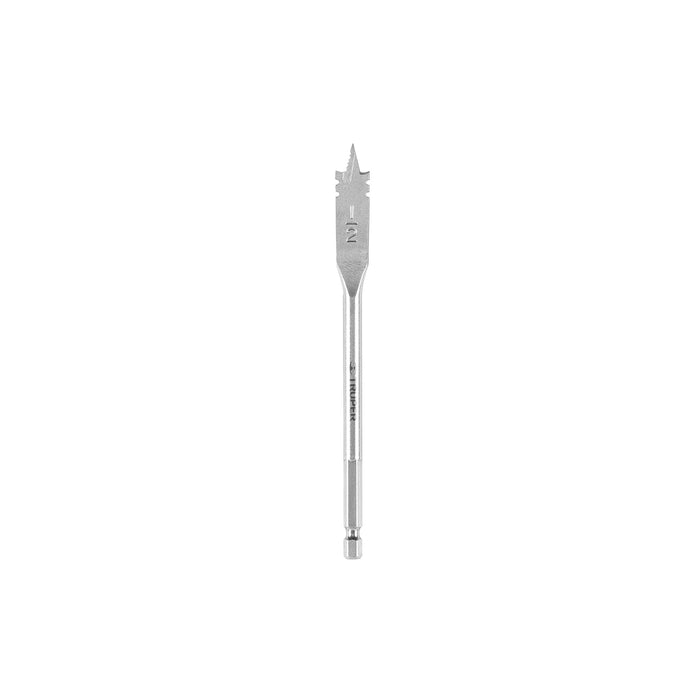 Broca plana de manita 1/2' para madera, Truper Código: 11372
