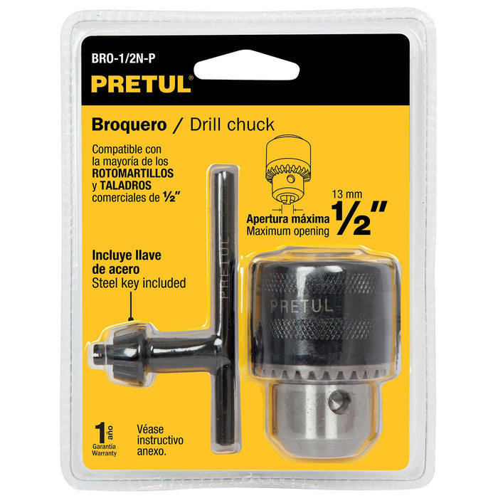Broquero de 1/2' con llave, Pretul 27038