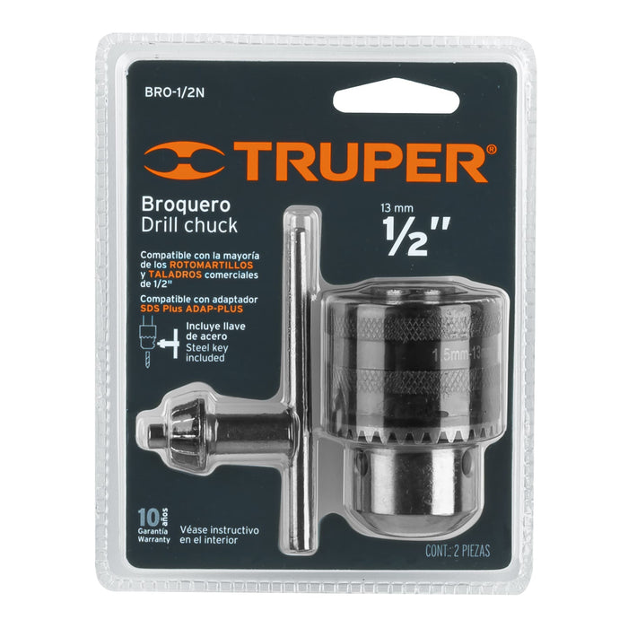 Broquero de 1/2' con llave, Truper Código: 16478