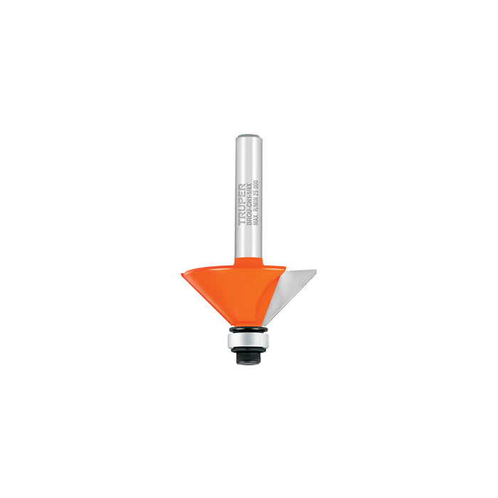 Broca para router, chaflán, 1-1/4' con balero, Truper Código: 11468