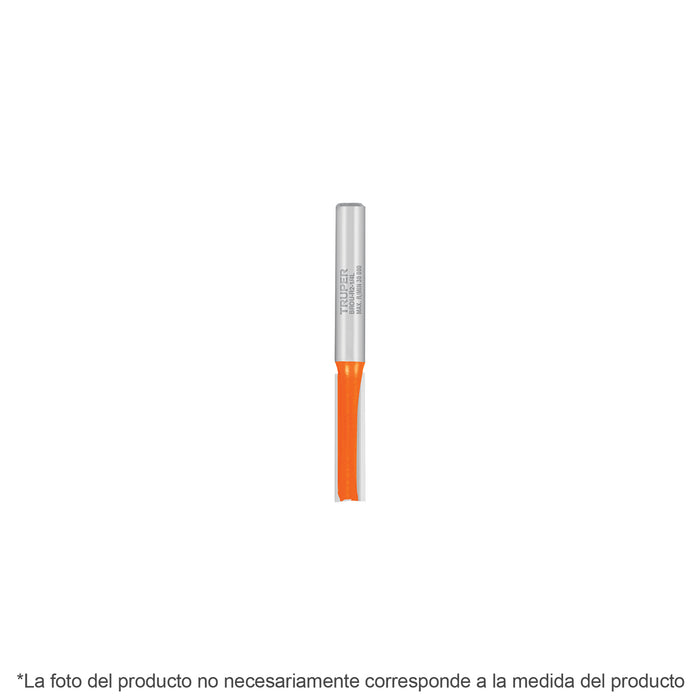 Broca para router, recta 2 filos, 1/2', Truper Código: 11456