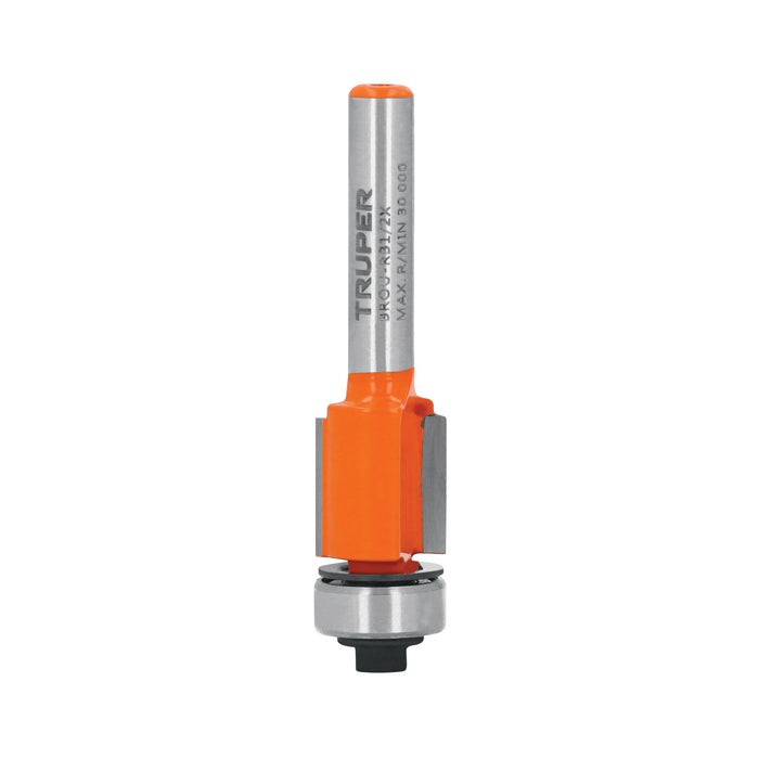 Broca para router, corte recto, 1/2' con balero, Truper Código: 11444