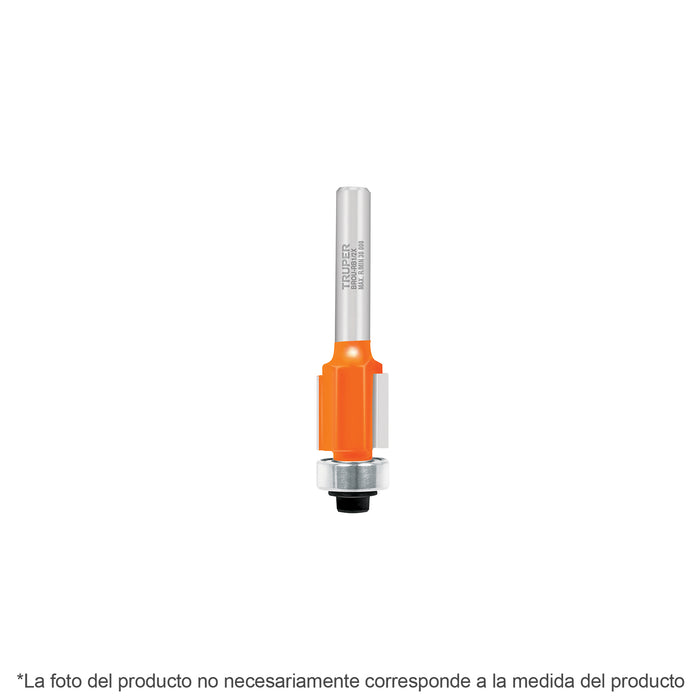 Broca para router, corte recto, 3/8' con balero, Truper Código: 102721
