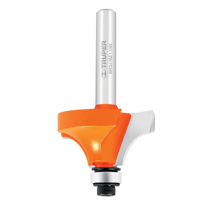 Broca para router, redondeado con moldura, 1-1/4' con balero Código: 11473