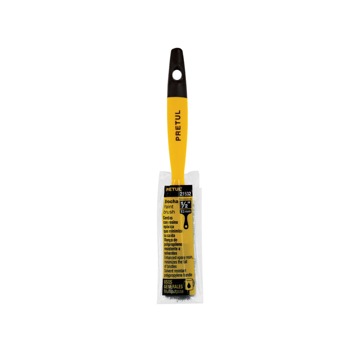 Brocha uso general de 1/2' con mango de plástico, Pretul 21532