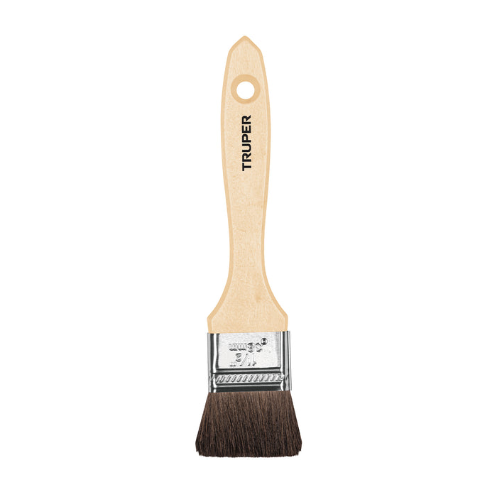 Brocha pelo de camello de 1-1/2' con mango de madera, Truper Código: 12467