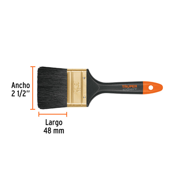 Brocha profesional de 2-1/2' mango de plástico, Expert 17863