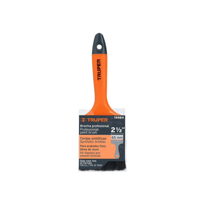 Brocha profesional de 2-1/2' con mango de plástico, Truper Código: 14484