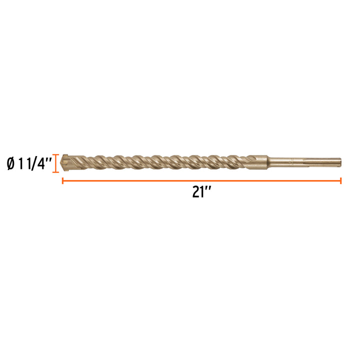 Broca SDS Ma x de 1-1/4 x 21', Truper Còdigo: 101466
