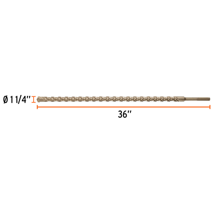 Broca SDS Ma x de 1-1/4 x 36', Truper Còdigo: 101467