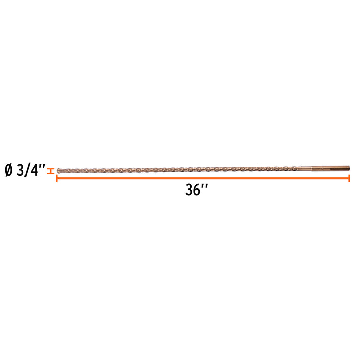 Broca SDS Ma x de 3/4 x 36', Truper Código: 101437