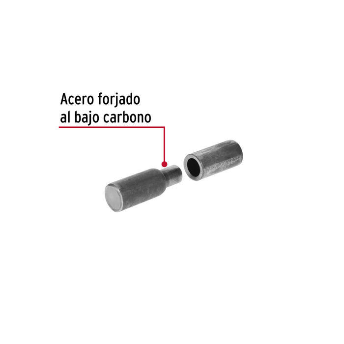 Bisagra tubular soldable de 3/4', Hermex 44638