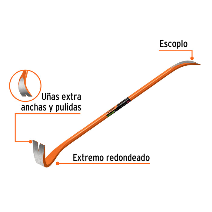 Barreta de uña de 3/4' x 105 cm, Truper 19633 BU-105