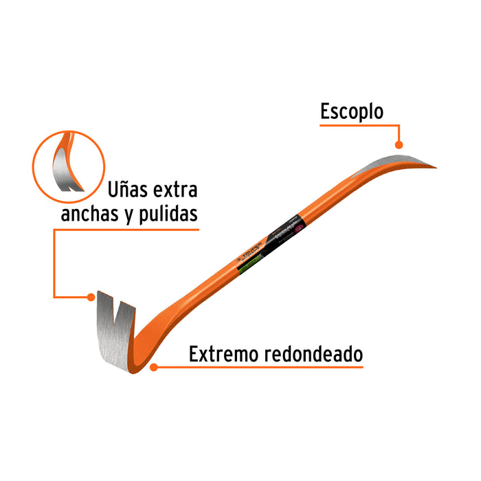 Barreta de uña de 3/4' x 75 cm, Truper 10859 BU-75