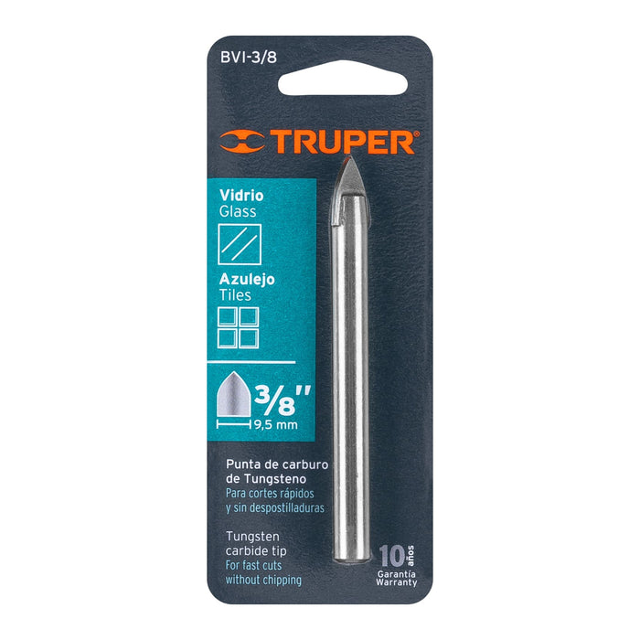 Broca para vidrio y azulejo de 3/8', Truper Código: 11704
