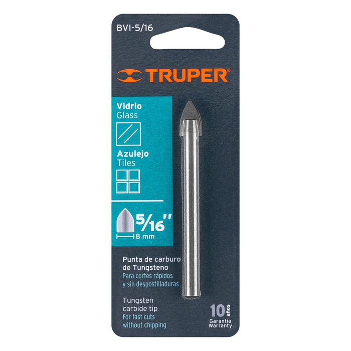 Broca para vidrio y azulejo de 5/16', Truper Código: 11703