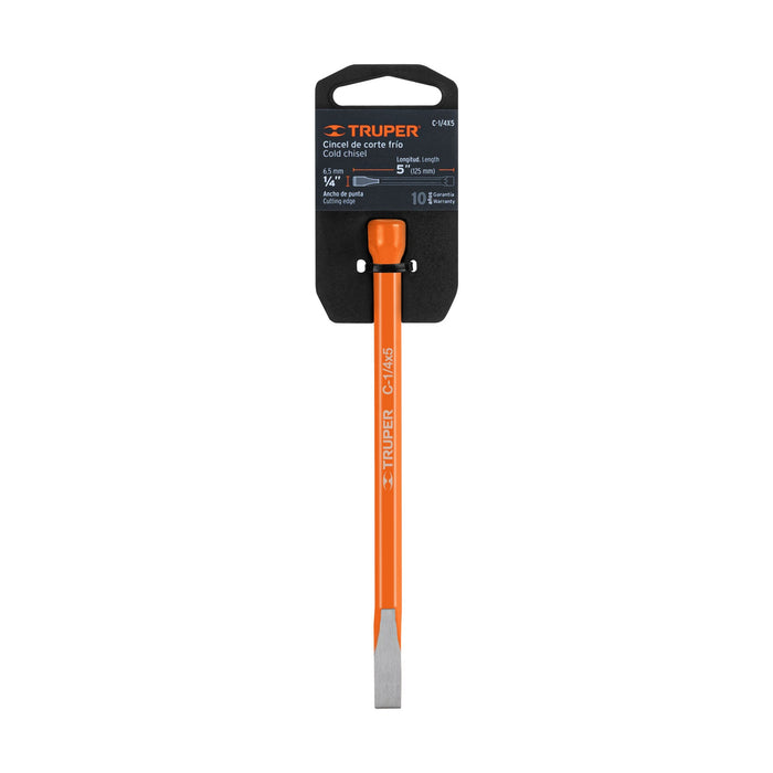 Cincel de corte frío de 1/4 X 5', Truper Código: 12100