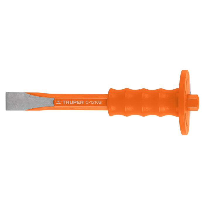 Cincel de corte frío 1 x 10' con grip, Truper 12273 C-1X10G