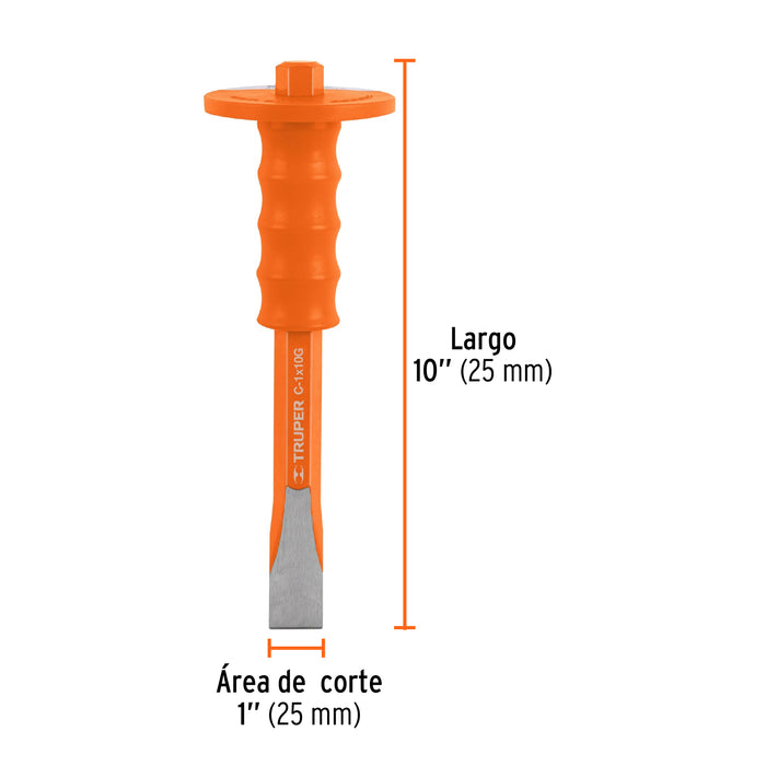 Cincel de corte frío de 1 X 10', Truper 12163 C-1X10