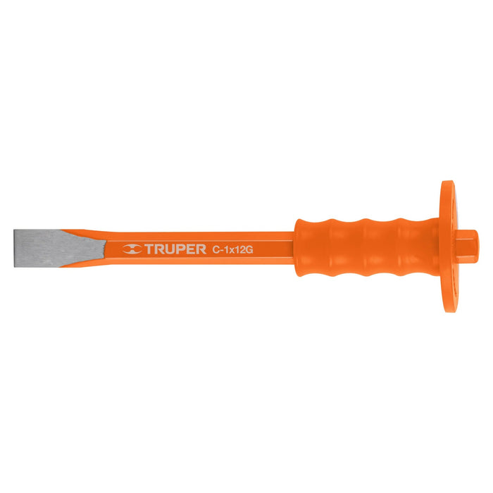 Cincel de corte frío 1 X 12' con grip, Truper 12181 C-1X12G