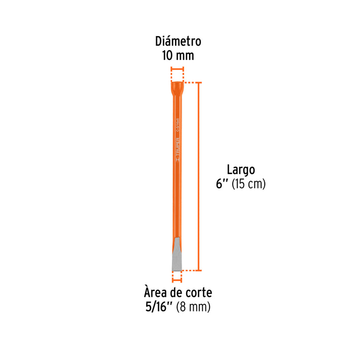 Cincel de corte frío de 5/16 X 6', Truper Código: 12103
