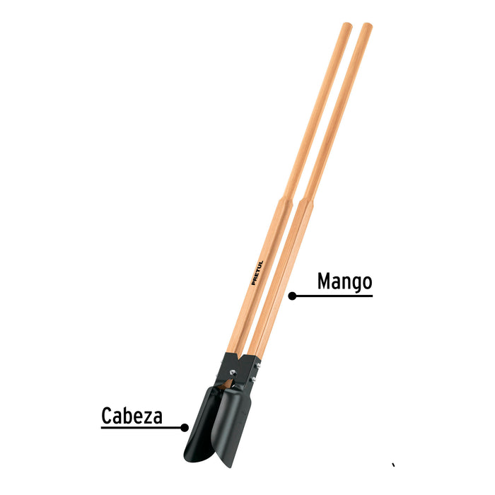 Cavador mangos de madera 48', Pretul 22698 CA-34