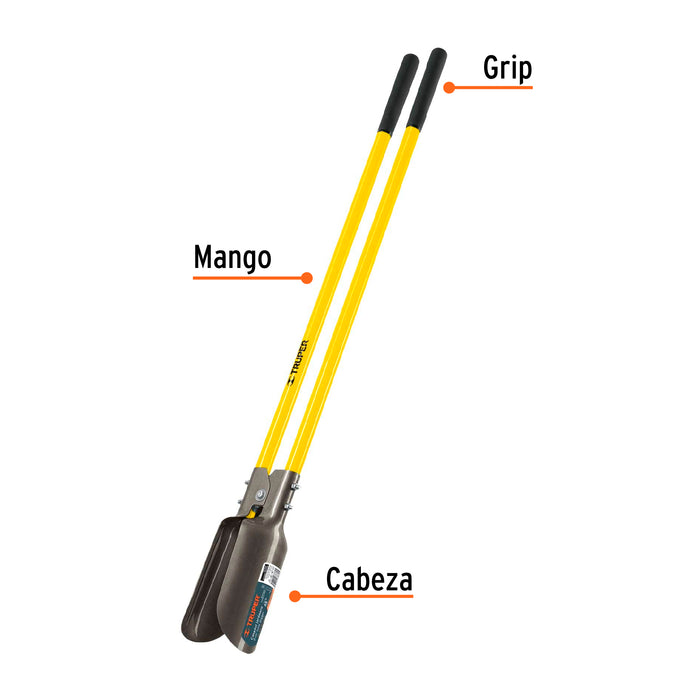 Cavador mangos de fibra de vidrio 45', Truper 100174 CA-36F