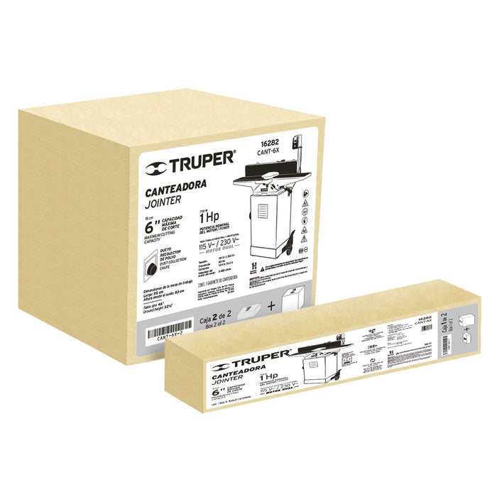Canteadora de piso 6', 1 HP (750 W), Truper 16282 CANT-6X