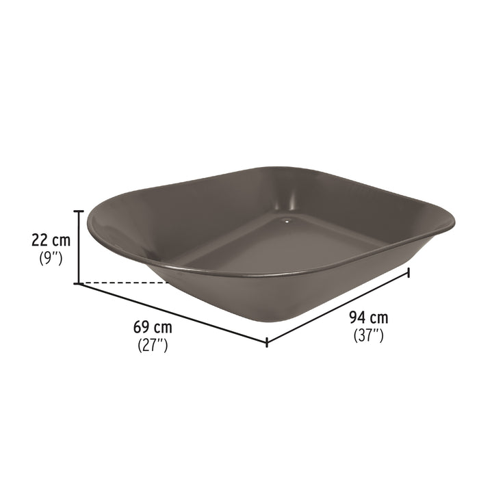Carretilla 4.5 ft3 gris Neumática, bastidor tubular, Pretul 22647 CAP-4NB