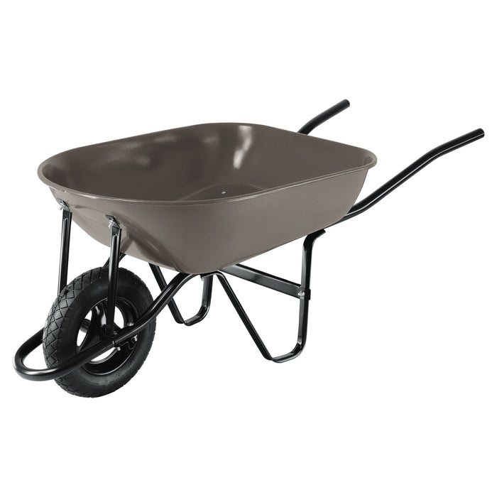 Carretilla 5.5 ft3 gris Neumática, bastidor tubular,Pretul 20646 CAP-5NB