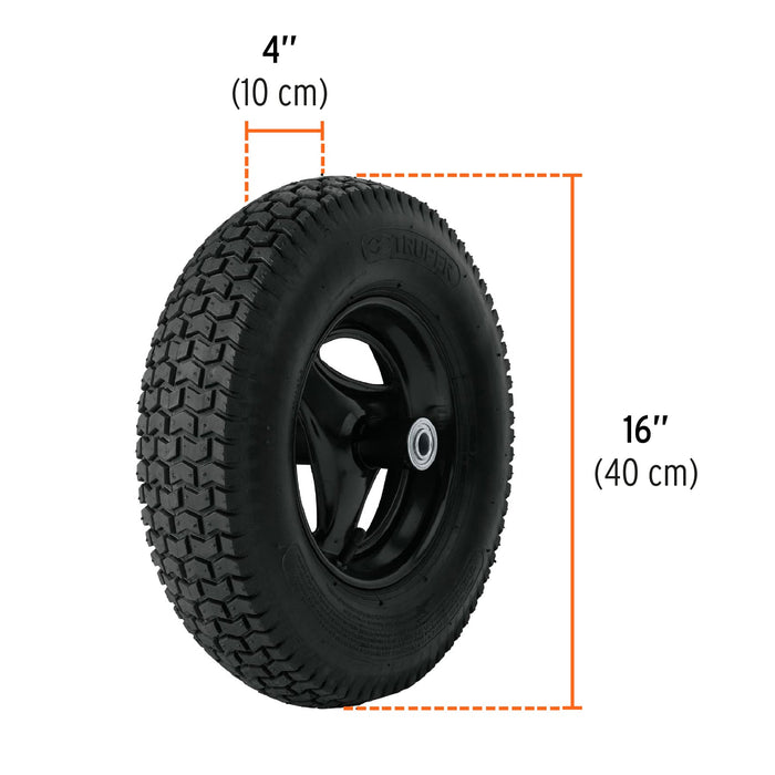 Carretilla 8 ft3 Neumática, bastidor tubular, Truper 11249 CAR-81