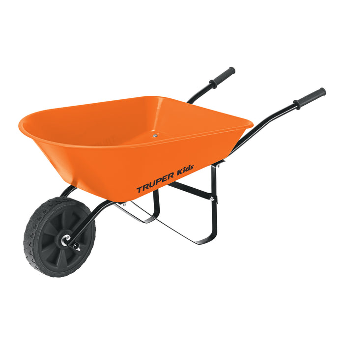 Carretilla para niños, concha plástica 54 x 38 cm, Truper 10440 CAR-KID-T