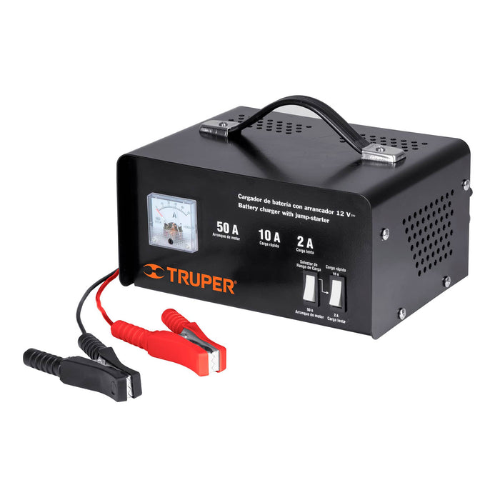 Cargador de 50 A para baterías de 12 V, Truper 13027 CARBA-50