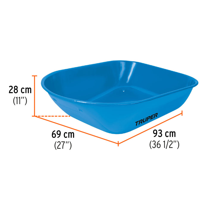 Carretilla 5.5 ft3 Imponchable, bastidor tubular, Truper 10252 CAT-50FF